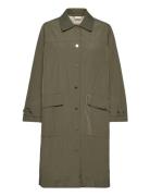 Lanetta Coat Tynn Kåpe Khaki Green MOS MOSH