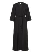 Visero Vneck 3/4 Ankle Shirt Dress/Su Maxikjole Festkjole Black Vila