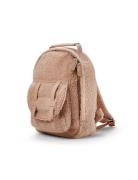 Backpack Mini™ - Pink Bouclé Accessories Bags Backpacks Pink Elodie De...