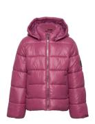 Kmgnewemmy Savannah Quiltd Jacket Cp Otw Fôret Jakke Pink Kids Only