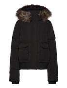 Everest Hooded Puffer Bomber Bomberjakke Black Superdry