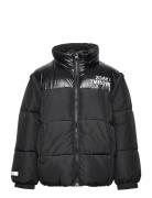 Jacket Puffer Detachable Sleev Fôret Jakke Black Lindex