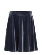 Vikatja Hw Short Velvet Skirt/Ka Kort Skjørt Blue Vila