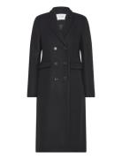 Double Breasted Coat Outerwear Coats Winter Coats Black IVY OAK