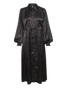 Cuhudson Long Dress Maxikjole Festkjole Black Culture