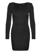 Shoulderpad Mini Dress Kort Kjole Black Gina Tricot