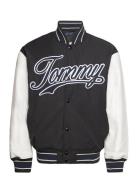 Tjm Letterman Jacket Ext Bomberjakke Jakke Black Tommy Jeans