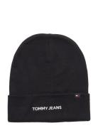Tjm Linear Logo Beanie Accessories Headwear Beanies Black Tommy Hilfig...