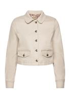 Mmcollie Shimmer Jacket Dongerijakke Denimjakke Cream MOS MOSH