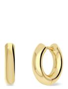 Chunky Hoops Gold Accessories Jewellery Earrings Hoops Gold Edblad