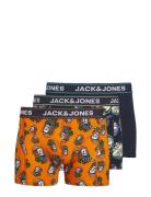 Jactriple Skull Trunks 3 Pack Boksershorts Navy Jack & J S