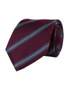 Regimental Silk Tie Slips Burgundy Portia 1924