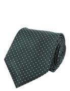 Dots Silk Tie Slips Khaki Green Portia 1924