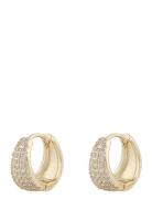 Brooklyn Oval Ring Ear Accessories Jewellery Earrings Hoops Gold SNÖ O...