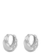 Lydia Big Twist Ring Ear Accessories Jewellery Earrings Hoops Silver S...