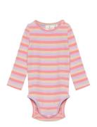 Tnsfridanne L_S Rib Body Bodies Long-sleeved Pink The New