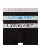 Low Rise Trunk 3Pk Boksershorts Black Calvin Klein