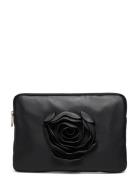 Clutch Rose Cozy W. Gold Bags Clutches Black Nunoo