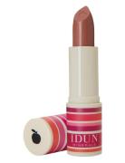 Matte Lipstick Lingon Leppestift Sminke Brown IDUN Minerals