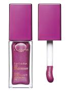 Lip Comfort Oil Shimmer Lipgloss Sminke Purple Clarins