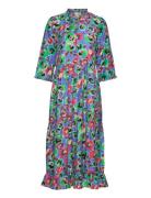 Yasarty 3/4 Long Dress S. - Ca Knelang Kjole Multi/patterned YAS