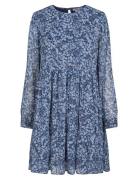 Blossom Mini Dress Kort Kjole Blue Once Untold