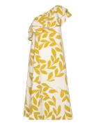 Ulivo -Shoulder Dress Knelang Kjole Yellow Second Female