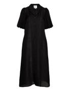 Estermw Long Dress Knelang Kjole Black My Essential Wardrobe