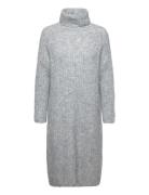 Cubrava Rollneck Dress Knelang Kjole Grey Culture