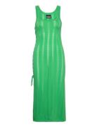 Pcbeana Long Knit Dress Sww Bc Knelang Kjole Green Pieces