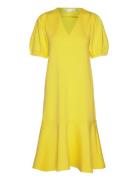 Varenaiw Dress Knelang Kjole Yellow InWear