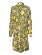 Recycled Polyester Dress Knelang Kjole Multi/patterned Rosemunde