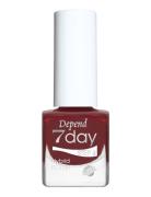 7Day Hybrid Polish 7299 Neglelakk Sminke Red Depend Cosmetic