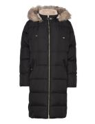 Polyester/Down-Hd Diamond Puffer Fôret Kåpe Black Lauren Ralph Lauren