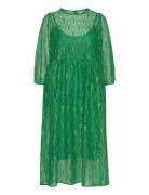 Marion Dress Knelang Kjole Green Lollys Laundry