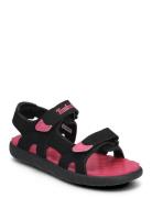 Perkins Row Backstrap Sandal Black W Bright Pink Shoes Summer Shoes Sa...