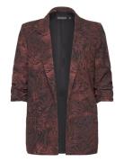 Slshirley Printed Blazer Blazers Single Breasted Blazers Brown Soaked ...