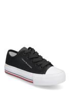 Low Cut Lace-Up Sneaker Lave Sneakers Black Tommy Hilfiger