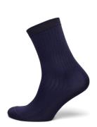Alexa Silk Touch Socks Lingerie Socks Regular Socks Navy Swedish Stock...