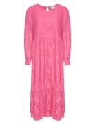 Macenna Long Dress Knelang Kjole Pink Noella