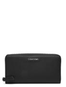 Z/A Wallet Lg Bags Card Holders & Wallets Wallets Black Calvin Klein