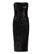 Sequin Midi Tube Dress Kort Kjole Black Gina Tricot