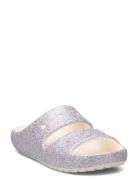 Classic Glitter Sandal V2 K Tøfler Innesko Purple Crocs