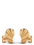 Mini Wave Earring Accessories Jewellery Earrings Studs Gold Enamel Cop...
