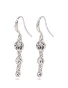 Lucia Recycled Crystal Earrings Silver-Plated Øredobber Smykker Silver...