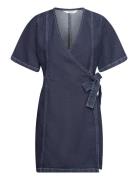 Enbike Ss Dress 6937 Dresses Wrap Dresses Blue Envii