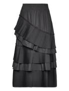 Cmpleat-Skirt Langt Skjørt Black Copenhagen Muse