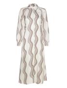 Clanetta Leticia Dress Knelang Kjole White AllSaints