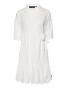 Claudia Broderie Anglaise Wrap Dress Dresses Wrap Dresses White Lexing...