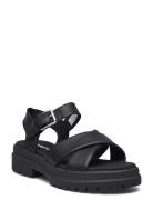 London Vibe Backstrap Sandal Jet Black Flate Sandaler Black Timberland